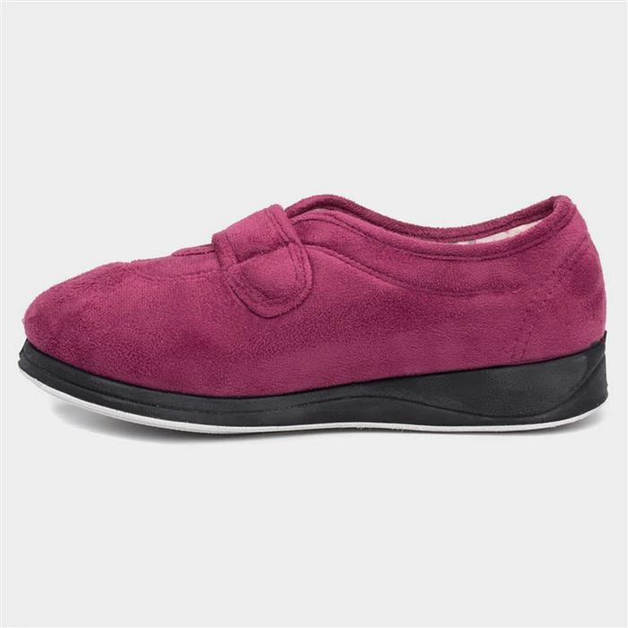 Padders Camilla Womens Raspberry Full Slipper 4 Padders Camilla Womens Raspberry Full Slipper - Image 2