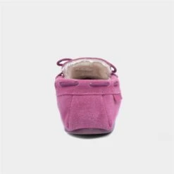 Hush Puppies Allie Womens Pink Moccasin Slipper -UK Shoe Sales 2024 699035 2 L04.20220922000356