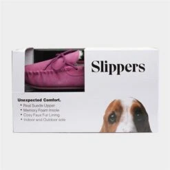 Hush Puppies Allie Womens Pink Moccasin Slipper -UK Shoe Sales 2024 699035 2 L05.20220922000356