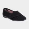 GBS Audrey Womens Black Easy Fasten Slipper 2 GBS Audrey Womens Black Easy Fasten Slipper -UK Shoe Sales 2024 699078 3 L02.20230802000201