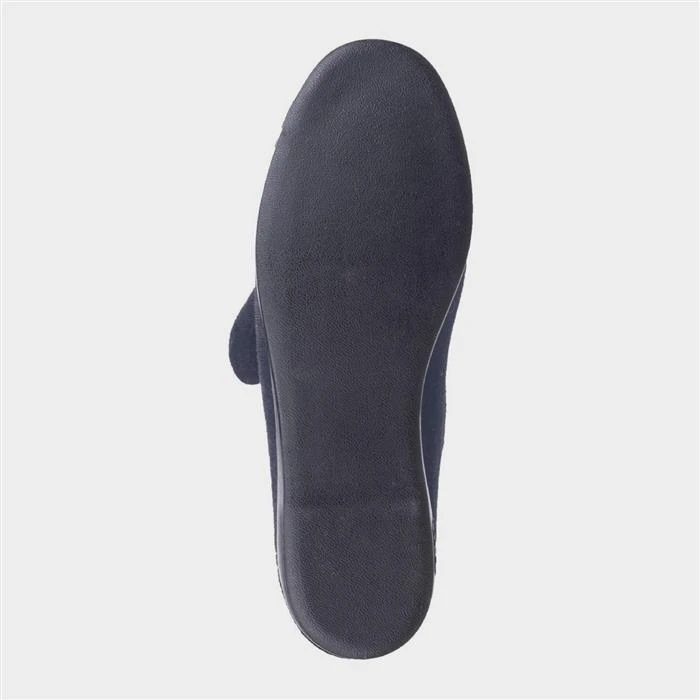 GBS Audrey Womens Blue Easy Fasten Slipper 5 GBS Audrey Womens Blue Easy Fasten Slipper - Image 3