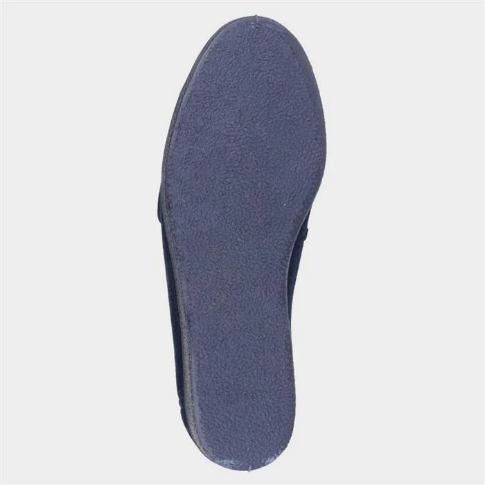Mirak Andrea Womens Blue Easy Fasten Slipper 5 Mirak Andrea Womens Blue Easy Fasten Slipper - Image 3