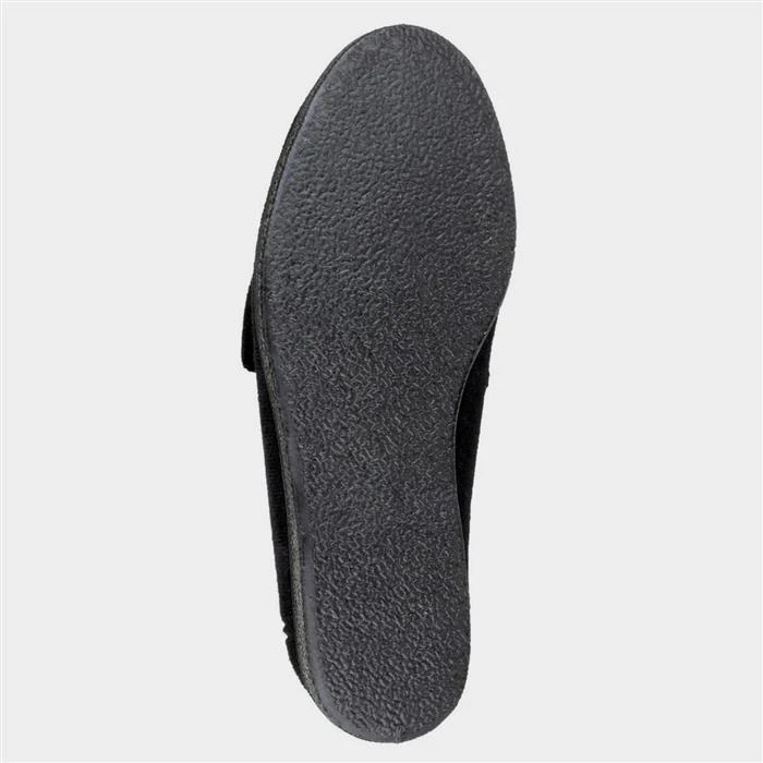 Mirak Andrea Womens Black Easy Fasten Slipper 5 Mirak Andrea Womens Black Easy Fasten Slipper - Image 3