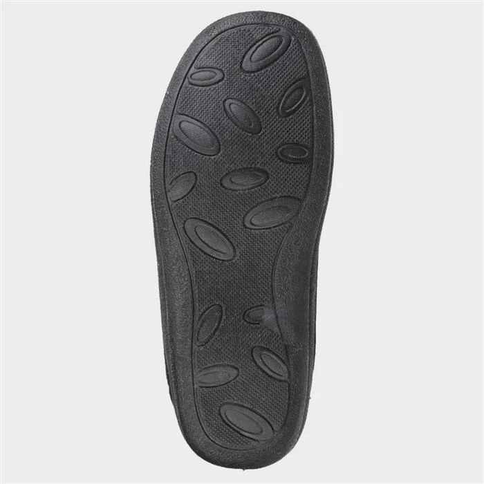 Fleet & Foster Levitt Womens Black Bootie Slipper 5 Fleet & Foster Levitt Womens Black Bootie Slipper - Image 3