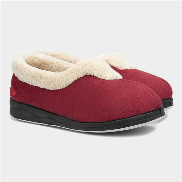 Padders Carmen Womens Red Slippers 7 Padders Carmen Womens Red Slippers - Image 5