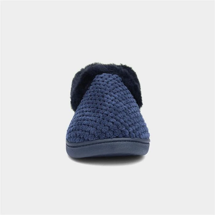 Padders Misha Womens Navy Popcorn Slipper 3 Padders Misha Womens Navy Popcorn Slipper