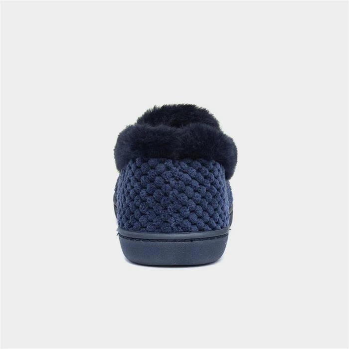 Padders Misha Womens Navy Popcorn Slipper 5 Padders Misha Womens Navy Popcorn Slipper - Image 3