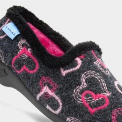 Lunar Jolly Heart Womens Black Slipper 10 Lunar Jolly Heart Womens Black Slipper -UK Shoe Sales 2024 699467 2 L05.20230307000321