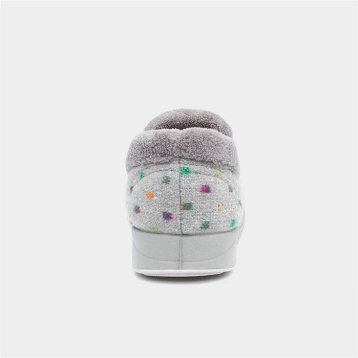 Padders Repose Womens Light Grey Full Slipper 5 Padders Repose Womens Light Grey Full Slipper - Image 3