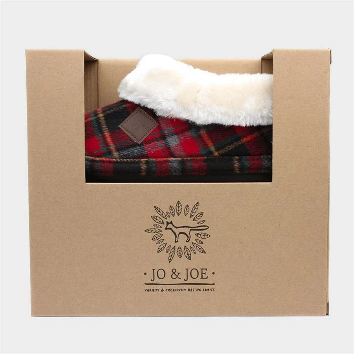 Jo & Joe Glenroyal Womens Red Tartan Bootie 6 Jo & Joe Glenroyal Womens Red Tartan Bootie - Image 4