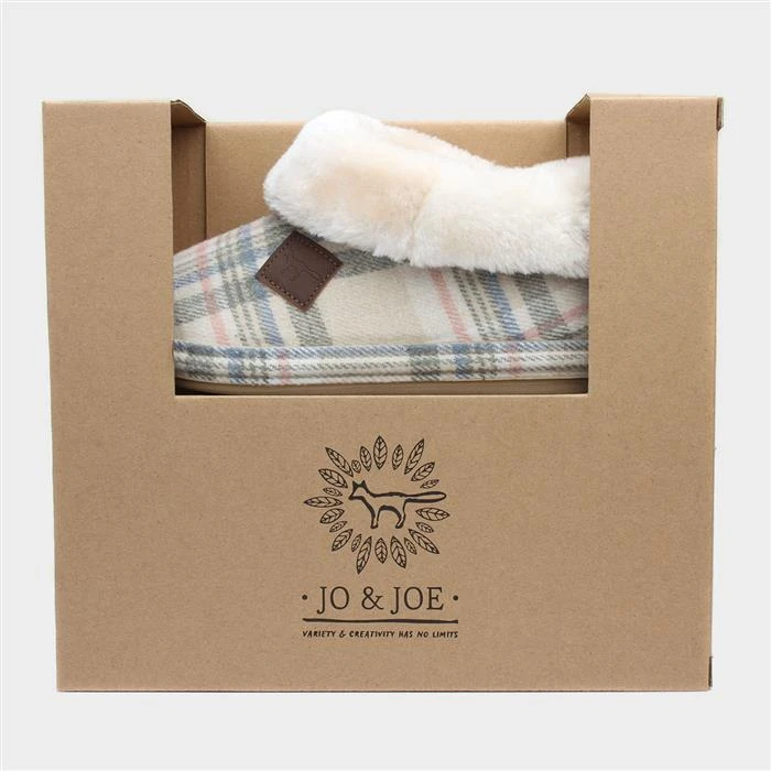 Jo & Joe Glenroyal Womens Oatmeal Tartan Bootie 6 Jo & Joe Glenroyal Womens Oatmeal Tartan Bootie - Image 4