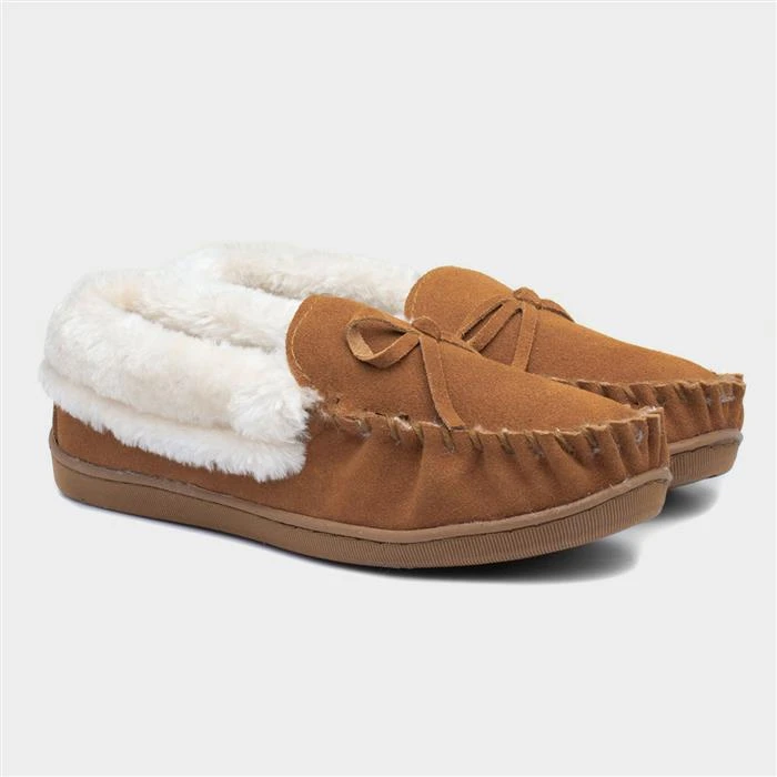 Jo & Joe Mull Womens Tan Suede Slipper 7 Jo & Joe Mull Womens Tan Suede Slipper - Image 5