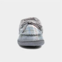 Jo & Joe Pembroke Womens Grey Tartan Moccasin