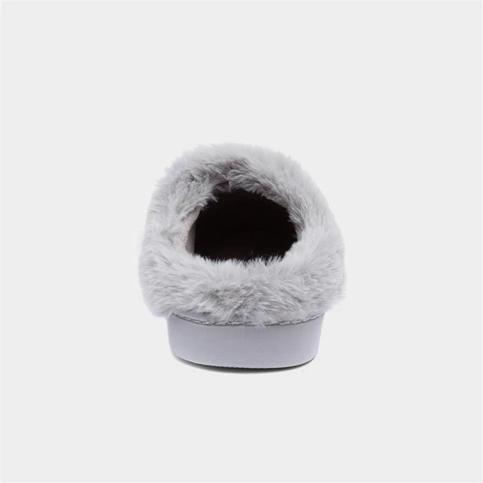 Jo & Joe Lexi Womens Grey Leopard Print Slippers 5 Jo & Joe Lexi Womens Grey Leopard Print Slippers - Image 3